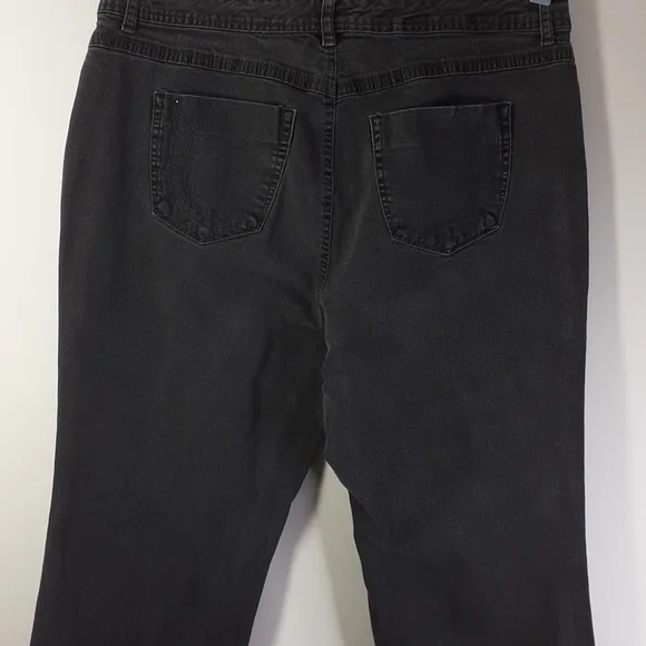 Just My Size Bootcut Curvy Faded Black Jeans Size 20W - Picture 7 of 16